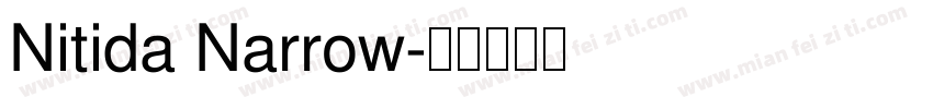 Nitida Narrow字体转换